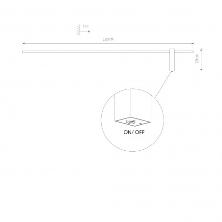 MOTIVE LED L Czarny 17W