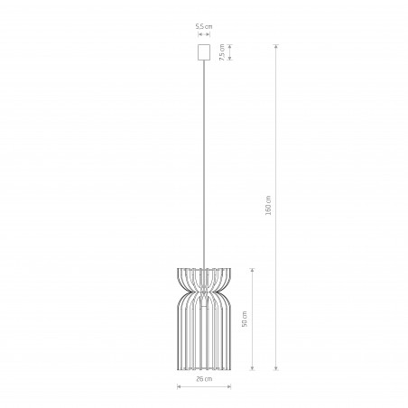 KYMI A Naturalne drewno 60W