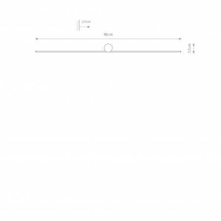 SPIN LED M Czarny 14W