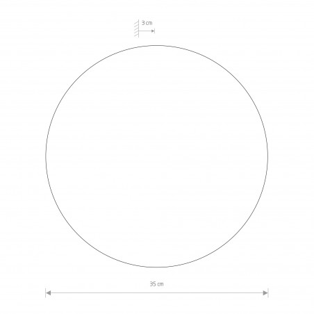 RING LED L 15W Satynowy czekoladowy
