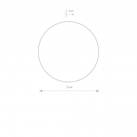 RING LED S Satynowa miedź 7W