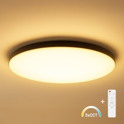 NOWOŚĆ ML1834 Plafon Siena Czarny 80W LED Ø750 mm + pilot Milagro