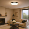 NOWOŚĆ ML1834 Plafon Siena Czarny 80W LED Ø750 mm + pilot Milagro