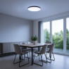 NOWOŚĆ ML1834 Plafon Siena Czarny 80W LED Ø750 mm + pilot Milagro
