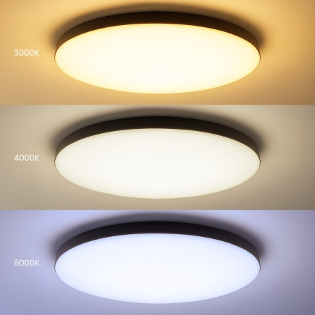 NOWOŚĆ ML1834 Plafon Siena Czarny 80W LED Ø750 mm + pilot Milagro