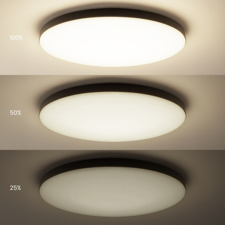NOWOŚĆ ML1834 Plafon Siena Czarny 80W LED Ø750 mm + pilot Milagro