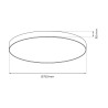 NOWOŚĆ ML1834 Plafon Siena Czarny 80W LED Ø750 mm + pilot Milagro