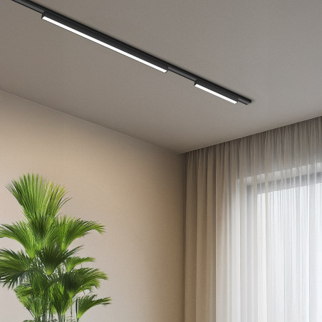 NOWOŚĆ ML2195 Slim Magnetic Track Czarny 23cm 10W LED Tuya CCT Milagro