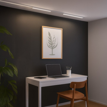 NOWOŚĆ ML2198 Slim Magnetic Track Biały 61cm 20W LED Tuya CCT Milagro
