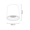NOWOŚĆ ML2202 Slim Magnetic Track Biały tube 6W LED Tuya CCT Milagro