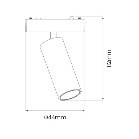 NOWOŚĆ ML2204 Slim Magnetic Track Biały spot 9W LED Tuya CCT Milagro