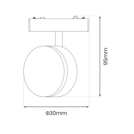 NOWOŚĆ ML2205 Slim Magnetic Track Czarny 9W LED Tuya CCT Milagro