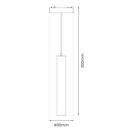 NOWOŚĆ ML2208 Slim Magnetic Track Biały pendant 6W LED Tuya CCT Milagro