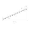 NOWOŚĆ ML2209 Slim Magnetic Track Szyna Natynk Czarny 100cm Milagro