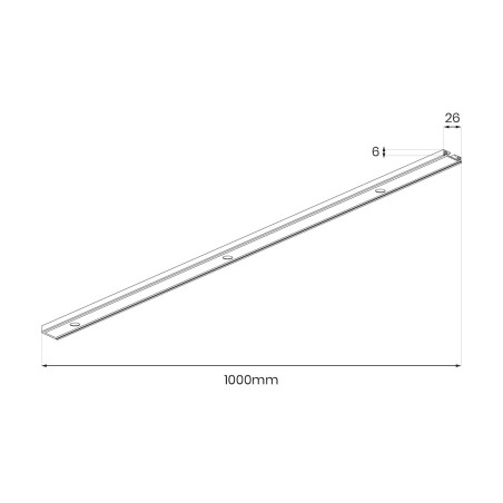 NOWOŚĆ ML2210 Slim Magnetic Track Szyna Natynk Biały 100cm Milagro