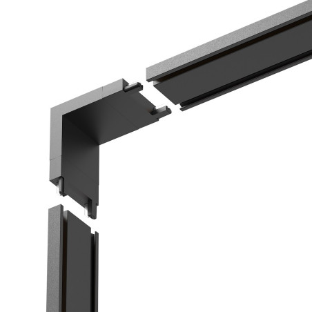 NOWOŚĆ ML2213 Slim Magnetic Track Narożnik Czarny dół L Milagro