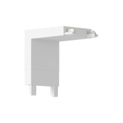 NOWOŚĆ ML2214 Slim Magnetic Track Narożnik Biały dół L Milagro