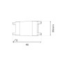 NOWOŚĆ ML2216 Slim Magnetic Track Biały Łącznik Szyn Prosty Milagro