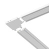 NOWOŚĆ ML2218 Slim Magnetic Track Biały Łącznik Szyn L Milagro