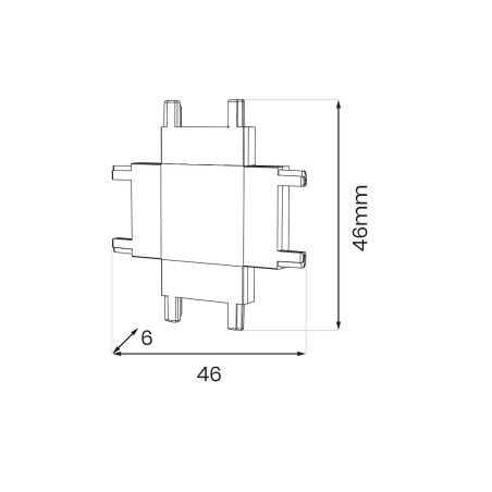 NOWOŚĆ ML2222 Slim Magnetic Track Biały Łącznik Szyn + Milagro