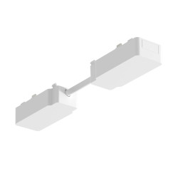 NOWOŚĆ ML2224 Slim Magnetic Track Biały Łącznik Podwójny z Kablem krótkim Milagro