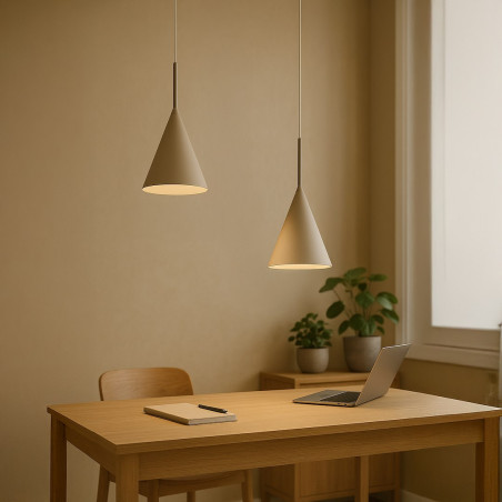 NOWOŚĆ MLP2468 Lampa wisząca CAPITAL TAUPE Ø17cm 1xGX53 Milagro