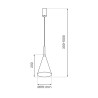 NOWOŚĆ MLP2468 Lampa wisząca CAPITAL TAUPE Ø17cm 1xGX53 Milagro