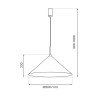 NOWOŚĆ MLP2471 Lampa wisząca CAPITAL TAUPE Ø60cm 1xGX53 Milagro