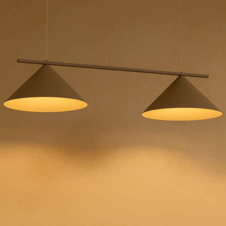 NOWOŚĆ MLP2472 Lampa wisząca CAPITAL TAUPE 2xGX53 Milagro
