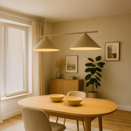 NOWOŚĆ MLP2472 Lampa wisząca CAPITAL TAUPE 2xGX53 Milagro