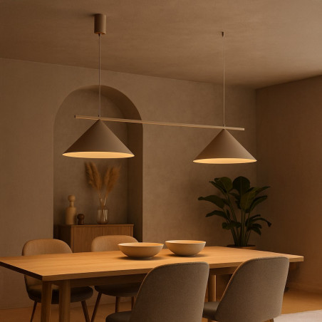 NOWOŚĆ MLP2472 Lampa wisząca CAPITAL TAUPE 2xGX53 Milagro