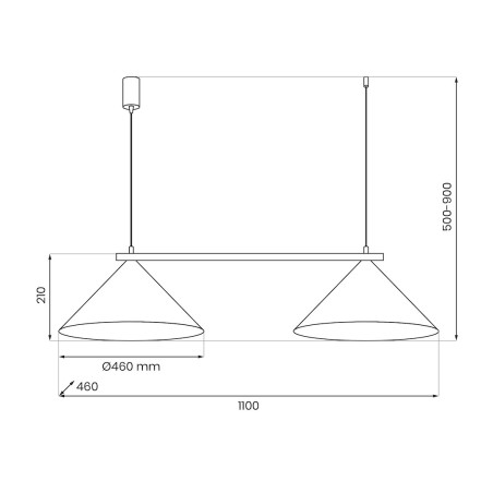 NOWOŚĆ MLP2472 Lampa wisząca CAPITAL TAUPE 2xGX53 Milagro