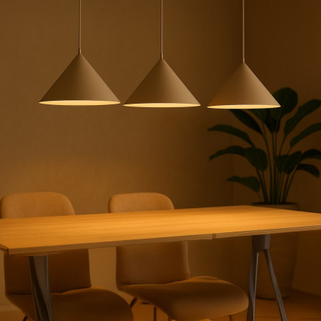 NOWOŚĆ MLP2473 Lampa wisząca CAPITAL TAUPE 3xGX53 Milagro