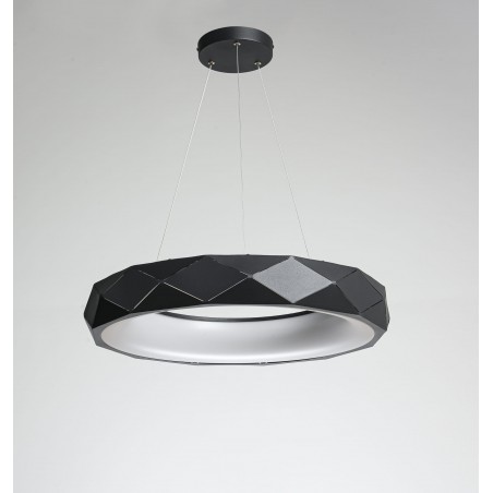 Reus LED lampa wisząca czarna LP-8069/1P LED BK