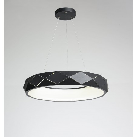 Reus LED lampa wisząca czarna LP-8069/1P LED BK