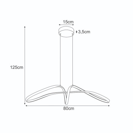 NOWOŚĆ Lampa wisząca K-8234 z serii SNOW Kaja