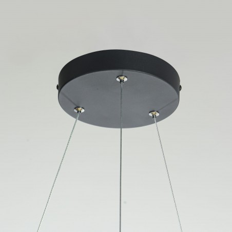 Reus LED lampa wisząca czarna LP-8069/1P LED BK