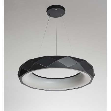 Reus LED lampa wisząca czarna LP-8069/1P LED BK