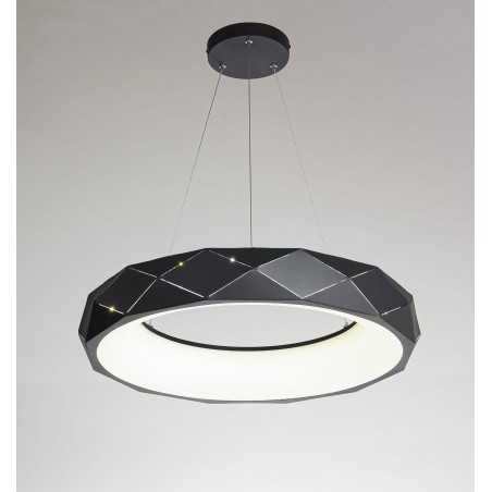 Reus LED lampa wisząca czarna LP-8069/1P LED BK