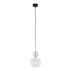NOWOŚĆ Lampa wisząca pojedyncza z kloszem 11589 SOPHIA COGNAC WHITE 1XE14 Tk Lighting