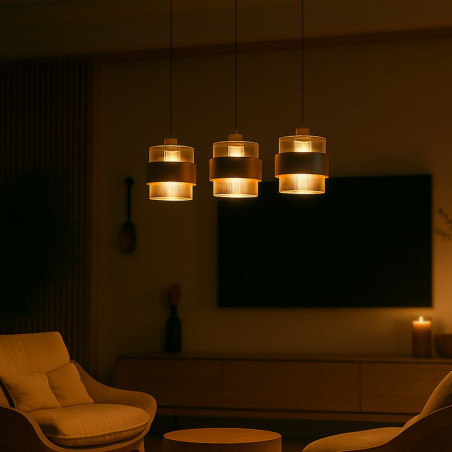 NOWOŚĆ ML2239 Lampa wisząca VALENTINO 3xE27 Milagro