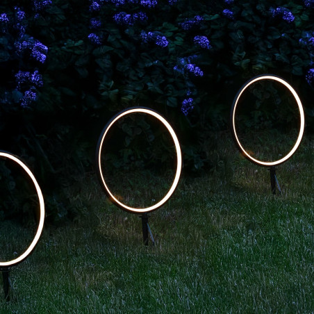 NOWOŚĆ EKO2360 Lampa Solarna Rings 2x1,5W 2x25lm 3000K Milagro