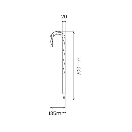 NOWOŚĆ ML2406 Candy cane set 5pcs 10W Milagro