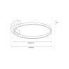 NOWOŚĆ ML1843 Lampa sufitowa LUNA 18W LED Milagro