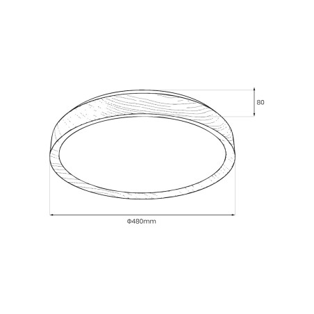 NOWOŚĆ ML1840 Plafon ORINOKO 36W LED Ø480 Milagro