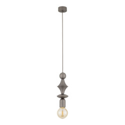 NOWOŚĆ Lampa wisząca pojedyncza ozdobna 11315 TOWER NEW BROWN 1XE27 Tk Lighting