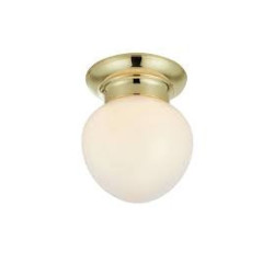Plafon Lampa sufitowa 109030 RONDA 1L Biała/Mosiądz IP44 Markslojd