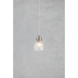 Lampa wisząca pojedyncza 109009 BELLIS 1L Przezroczysty klosz/Satyna nikiel Markslojd