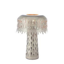 Lampa stołowa ażurowa 109005 VERBERA 1L Szaro Beżowy Markslojd