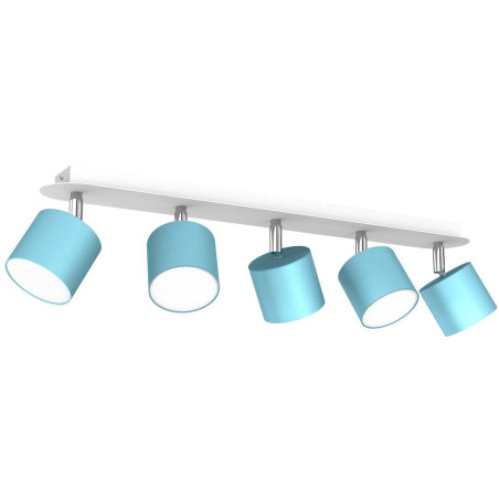 NOWOŚĆ MLP7608 Lampa sufitowa Dixie 5xGX53 Niebieski/Biały Milagro